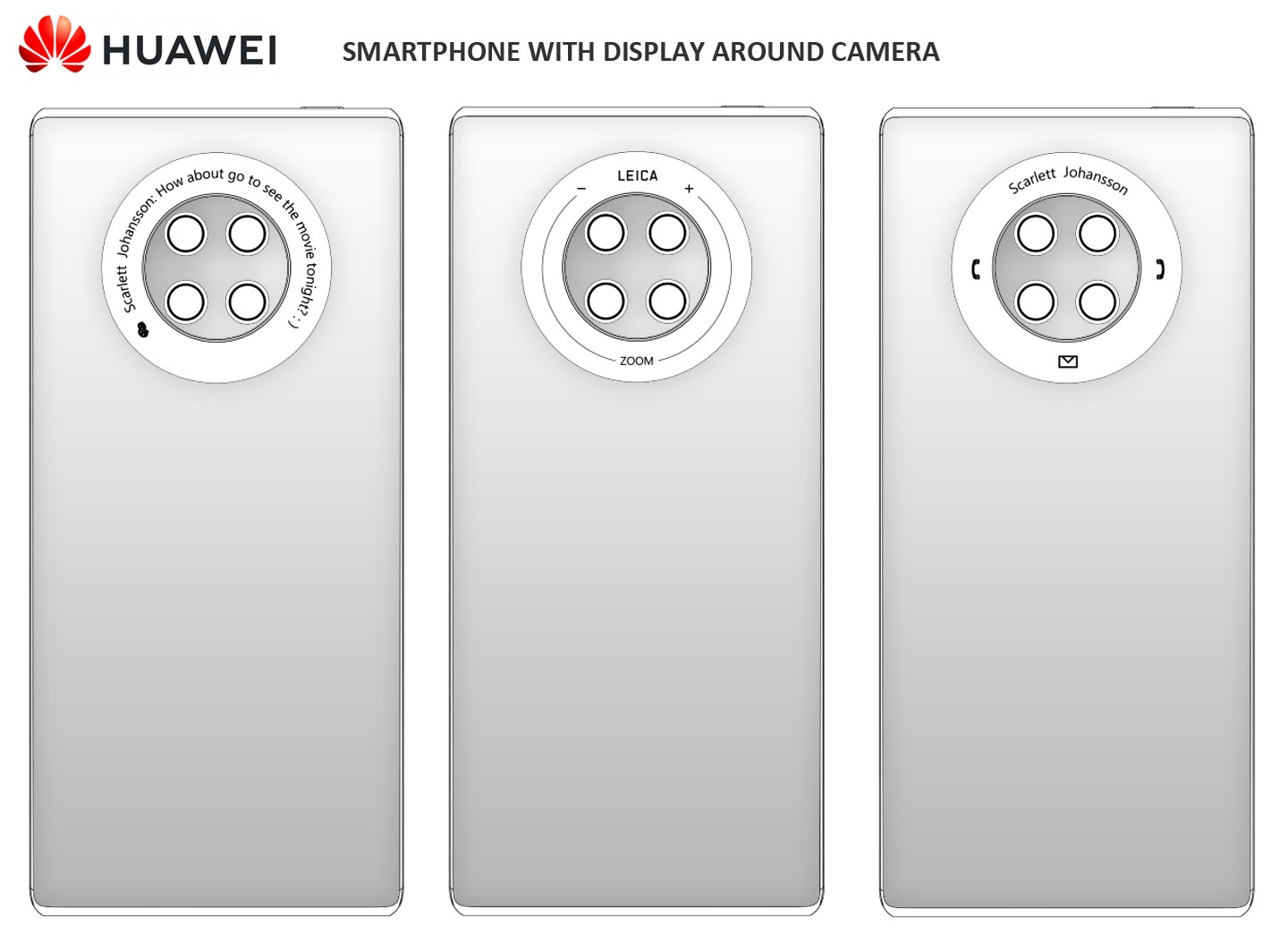 Huawei New Touch Camera Design